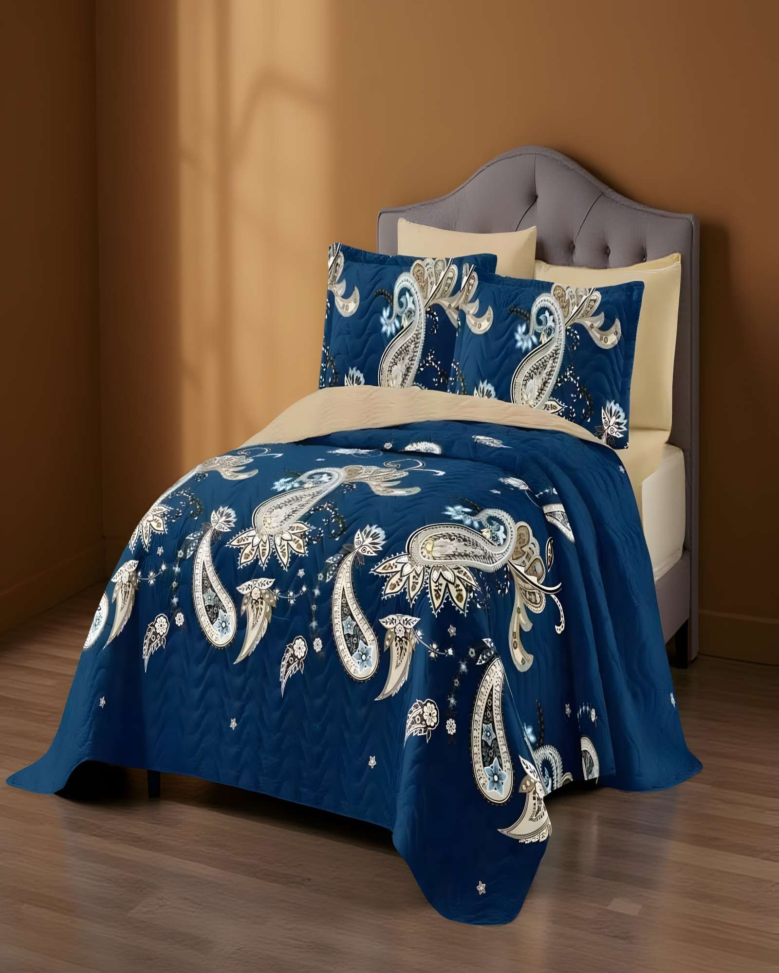 Genérico - Cubrecama Con Diseños King 250 X 270 Cm + 2 Almohadas P03