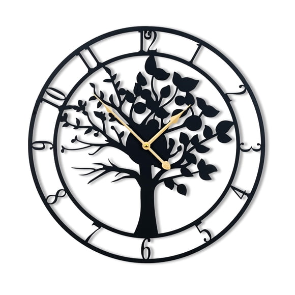 Reloj de pared Blorple Árbol de la Vida 60 cm silencioso a batería