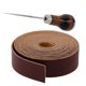 thumbnail image 1 of 10 Metros Tiras De Correa De Cuero Herramientas De Perforación Para Artesanía En Cuero Punzón Con Mango De Madera, 1 of 4