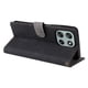 thumbnail image 3 of Funda Billetera para Motorola Moto G66J 5G con Soporte - Cartera de Cuero con Ranuras Negro, 3 of 5