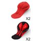 thumbnail image 1 of 4x Premium Cycling Gel Pad Shorts Transpirables Pantalones Mujeres Bike Cushion Riders Red, 1 of 4