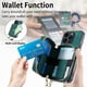 thumbnail image 5 of Funda Tipo Cartera con Correa Cruzada para iPhone 15 Pro Max Protección Contra Golpes Verde, 5 of 5