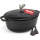 thumbnail image 1 of Cocotte de hierro fundido esmaltado MUELLER HOME de 5,5 qt, negra, 1 of 8