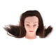 thumbnail image 4 of Cabeza De Maniquí De Cosmetología De 24,8 Pulgadas, Cabeza De Entrenamiento De Peluquero, Marrón, 4 of 5