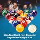 thumbnail image 4 of Juego de 16 bolas de billar JOLORLY 5,7 cm, 4 of 9