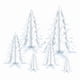 thumbnail image 2 of Centro de mesa Beistle 3-D Winter Pine Tree, plástico transparente, 2 of 2