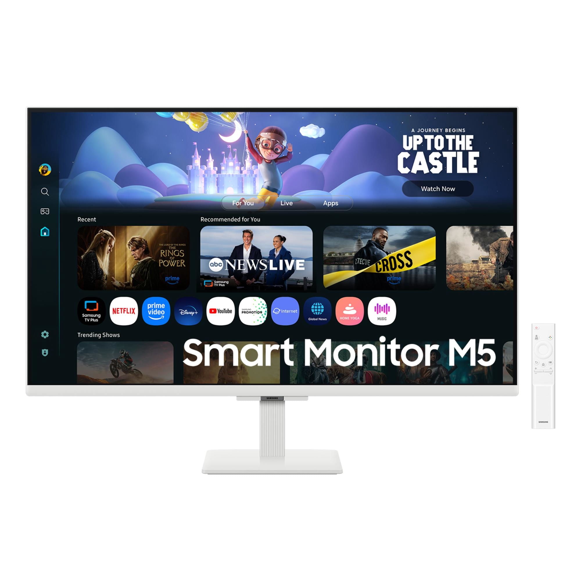Samsung - Monitor 32"" Smart M5 M50F 60Hz Plano Fhd Blanco