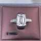thumbnail image 3 of Anillos de Moissanita de 4 Quilates para Mujer Color D VVS1 Esmeralda/radiante Anillo de Compromiso Anillos de Boda de Moissanita de Plata Esterlina 925 Joyería Talla 5-9, 3 of 7