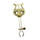 thumbnail image 2 of Clip Para Partituras De Clarinete Con Lira Clip Para Partituras De Clarinete Dorado Y Blanco, 2 of 5