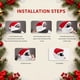 thumbnail image 5 of Cubierta para Casco JQF Gear Gorro de Navidad para Casco Integral, 5 of 8