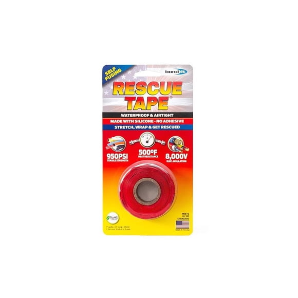 Cinta adhesiva Rescue Tape RT12012BRE roja 2,5 cm x 3,7 m
