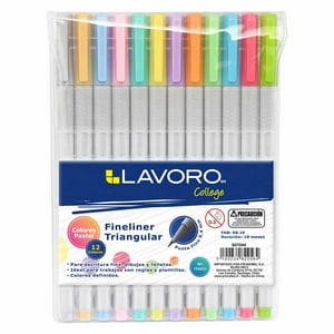 Fineliner Triangular 0,4 Mm Colores Pastel Lavoro