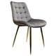 thumbnail image 1 of Pack de 2 Sillas Milano Patas Doradas, 1 of 2