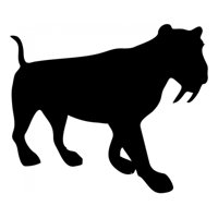 Rienda Libre Graphics - Decomural Sabre Tooth Tiger Ws-15267