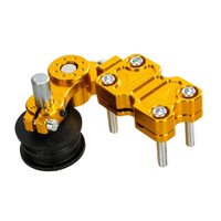 Magideal - Ajustador De Cadena De Motocicleta De Aleación De Aluminio, Profesional, Versátil, De Alto Rendimiento, Guía De Tensor Regulador Para Motos De Cross. Amarillo