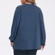 thumbnail image 4 of GRACE & GRANDEUR Cárdigan abierto para mujer de talla grande con botones, mangas de linterna, cuello en V, suelto, casual, suave, tejido de punto, con bolsillos 1X Azul Marino, 4 of 7