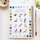 thumbnail image 2 of Cuaderno de acuarela de aves Emily Lex Studio 16,5 x 23 cm, 2 of 9