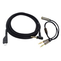 Magideal - Cable De Repuesto De Sonido Para Auriculares, 2 M / 6,5 Pies, Cable De 3,5 Mm, Para 3 5 Headphones 7 Negro