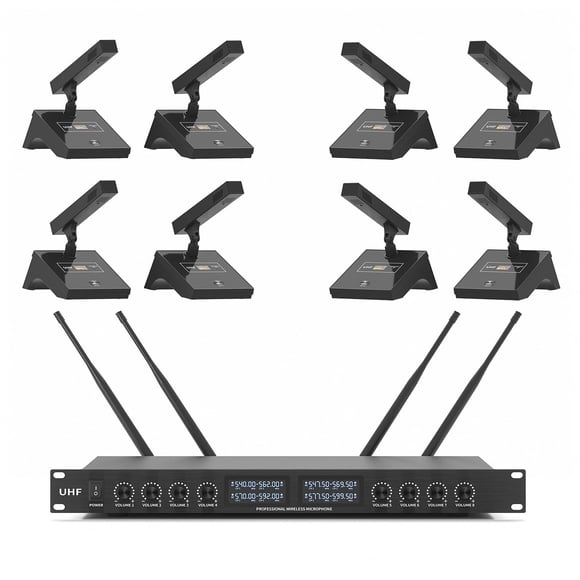 Sistema De Micrófono Inalámbrico Xtuga Yt8 UHF 8 Canales