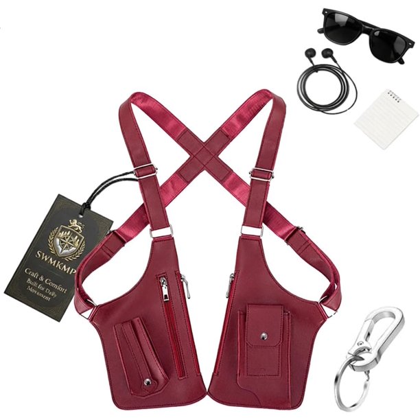 Bandolera clásica herencia hombro pecho satchel hombre ajustable cuero armadura anti carteristas bandolera