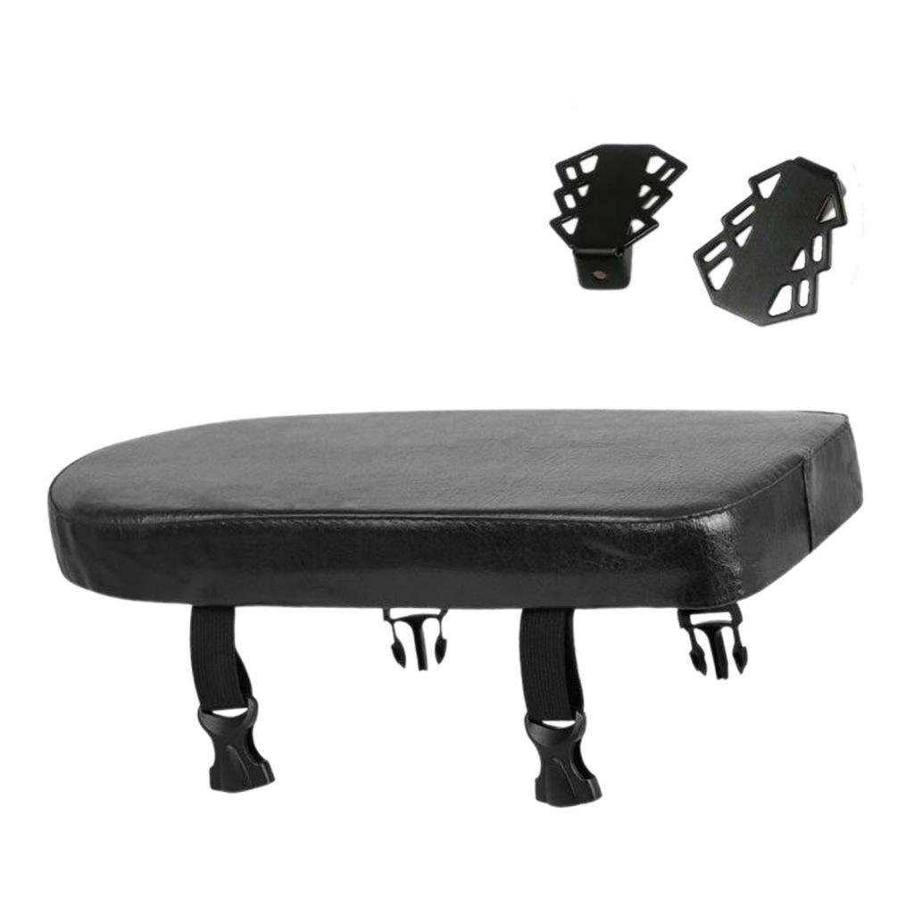 Ioensy - Cojín Genérico Para Asiento Trasero De Bicicleta, Cómodo Para Hombres Y Mujeres, Sillín Trasero Para Bicicleta, Color Negro