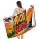 thumbnail image 4 of Wild Kratts Toalla de playa de secado rápido con diseño temático, regalo para mujeres y niñas, ideal para cumpleaños, fans, amantes de la música, uso en la playa o al aire libre, 78 × 150 cm, 4 of 6