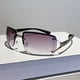 thumbnail image 1 of Y2K Rimless Sunglasses For Women Men Gradient Lens Glasses Futuristic Rhinestone Decor Eyewear For Driving Beach, UV 400, 1 of 3