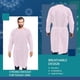 thumbnail image 3 of Paquete de 10 batas aislantes desechables de Medical Nation, color rosa, 3 of 6