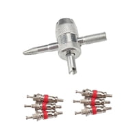 Magideal - Juego De Instalación Y Extracción De Núcleo De Válvula De Neumático Genérico De 6 Piezas, Herramienta Profesional De Núcleo De Válvula De 4 Vías Para