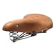 thumbnail image 1 of Asiento De Sillín De Bicicleta De Piel De Vaca Retro A Prueba De Golpes Primavera Marrón Con Cuerda, 1 of 5