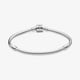 thumbnail image 4 of Pulsera PANDORA Moments con cierre cilíndrico y cadena en forma de serpiente plateada, 4 of 6