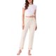 thumbnail image 2 of INSPIRE CHIC Pantalones de Pijama para Mujer de Algodón Tejido Acanalado con Cintura Elástica Pierna Recta con Bolsillos Ropa de Casa Casual XS Blanco, 2 of 6