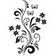 thumbnail image 1 of Decomural Butterfly Flower Vine WS-18583, 1 of 2