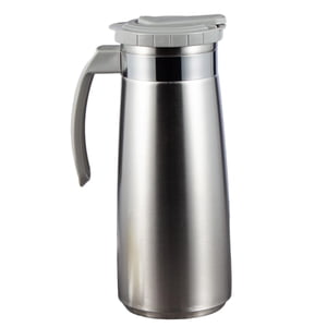 Magideal - Jarra De Agua De Acero Inoxidable, Hervidor De Té De Agua Fría De 43,96 /1,3 L, Hervidor De Agua Fría, Hervidor De Café Frío Para Jugo, Refrigerador Gris