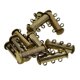 thumbnail image 2 of 10 Unids Multi 3 Strand Slide Lock Magnetic Tube Latón Cierres DIY Hacer Bronce, 2 of 5