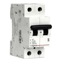 Interruptor Automático Bipolar 2P 25A (2X25A) 6Ka Curva C - Legrand