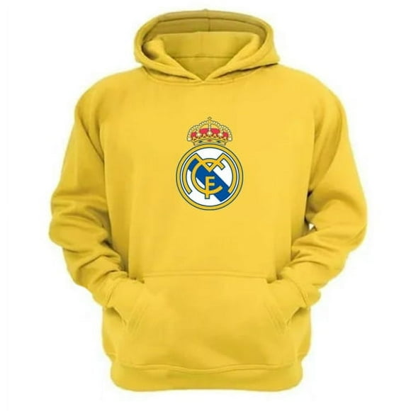 Polerón Canguro Real Madrid Amarillo Talla S Unisex
