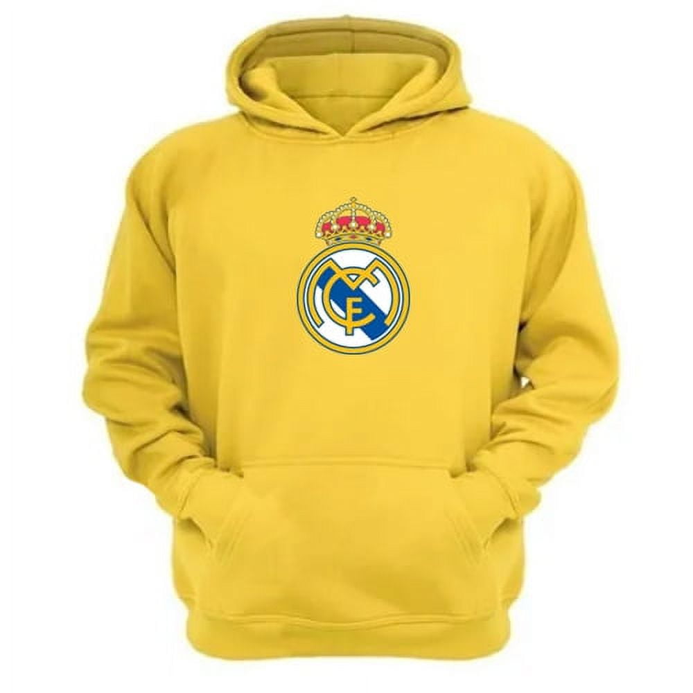 Genérico - Poleron Canguro Real Madrid Amarillo Talla Xs Unisex