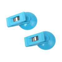 Ioensy - 2 Uds Ventana Ventosa Clip Coche Tarjeta Ventosa Soporte Para Nevera Coche Azul