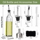 thumbnail image 3 of Botella dispensadora de aceite Leaflai de vidrio de 500 ml con vertedor y cepillo, 3 of 8