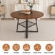 thumbnail image 3 of 47 Inch Extendable Round Dining Table for 4-8 with Storage, Walnut Finish Circle Dining Table with Metal Frame & Thickened Top, Multi-Functional Kitchen & Living Room Table, 3 of 3