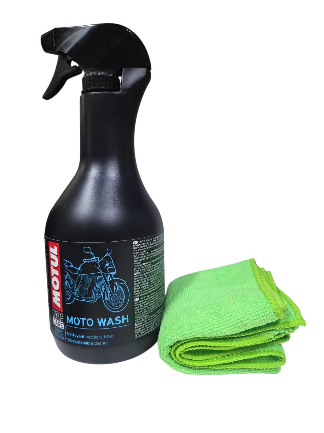 Shampoo Motowash Limpiador En Seco Motul + Paño Microfibra