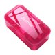 thumbnail image 1 of Caja De Almacenamiento De Pastillas Portátil 3 En 1 Polvo De Molienda Cubierto Para Viajes Rosa Rojo, 1 of 5