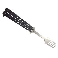 Magideal - Cuchara De Mariposa, Tenedor De Mariposa De Metal, Utensilio De Cocina Plegable Portátil Para Senderismo, Cocina, Viaje, Picnic, Vajilla Al Aire Libre