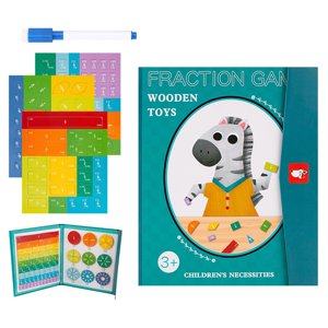 Magideal - Fracción Para Niños Aprendizaje De Juguetes De Matemáticas Juguete Educativo