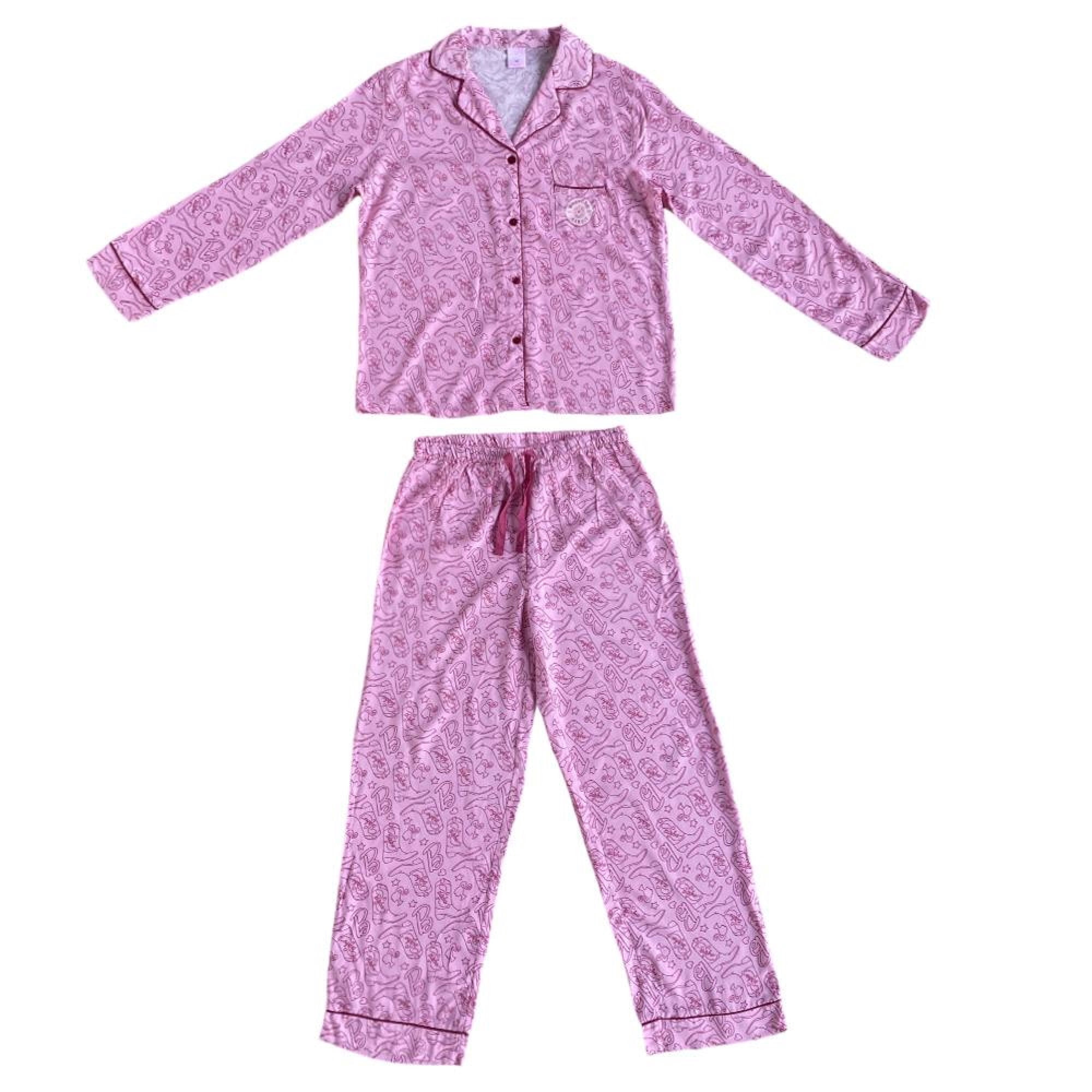 Boulevard - Pijama Mujer Button Barbie Rosado Talla Xl