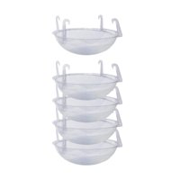 Magideal - Paquete De 5 Platillos Transparentes Para Plantas Con Ganchos, Bandeja De Goteo Para Drenar El Agua, Recipiente Decorativo Para Plantas Para El Alféiz