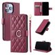 thumbnail image 1 of Funda Acolchada con Anilla y Correa para iPhone 16 Pro Slots para Tarjetas Rojo, 1 of 5