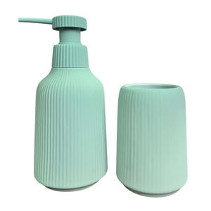 Oem - Set Juego De Baño 3 Pieza Ceramica Jabon Dispensador Cepillo