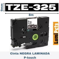 Genérico - Cinta Tze-325 Para Rotuladora Brother Modelo Pt, 9Mm X 8M